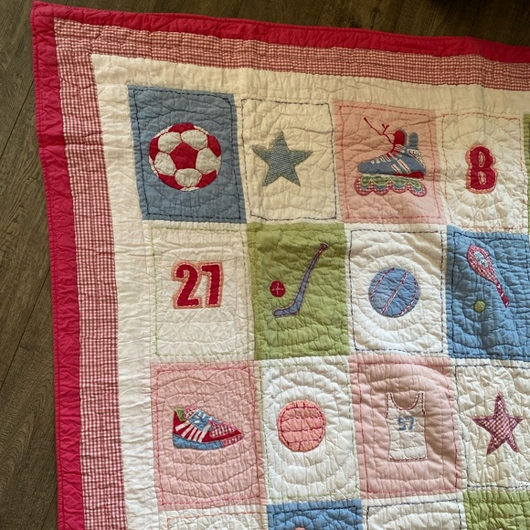New! Pottery Barn Kids “Sporty” Twin Quilt - Picture 4 of 10